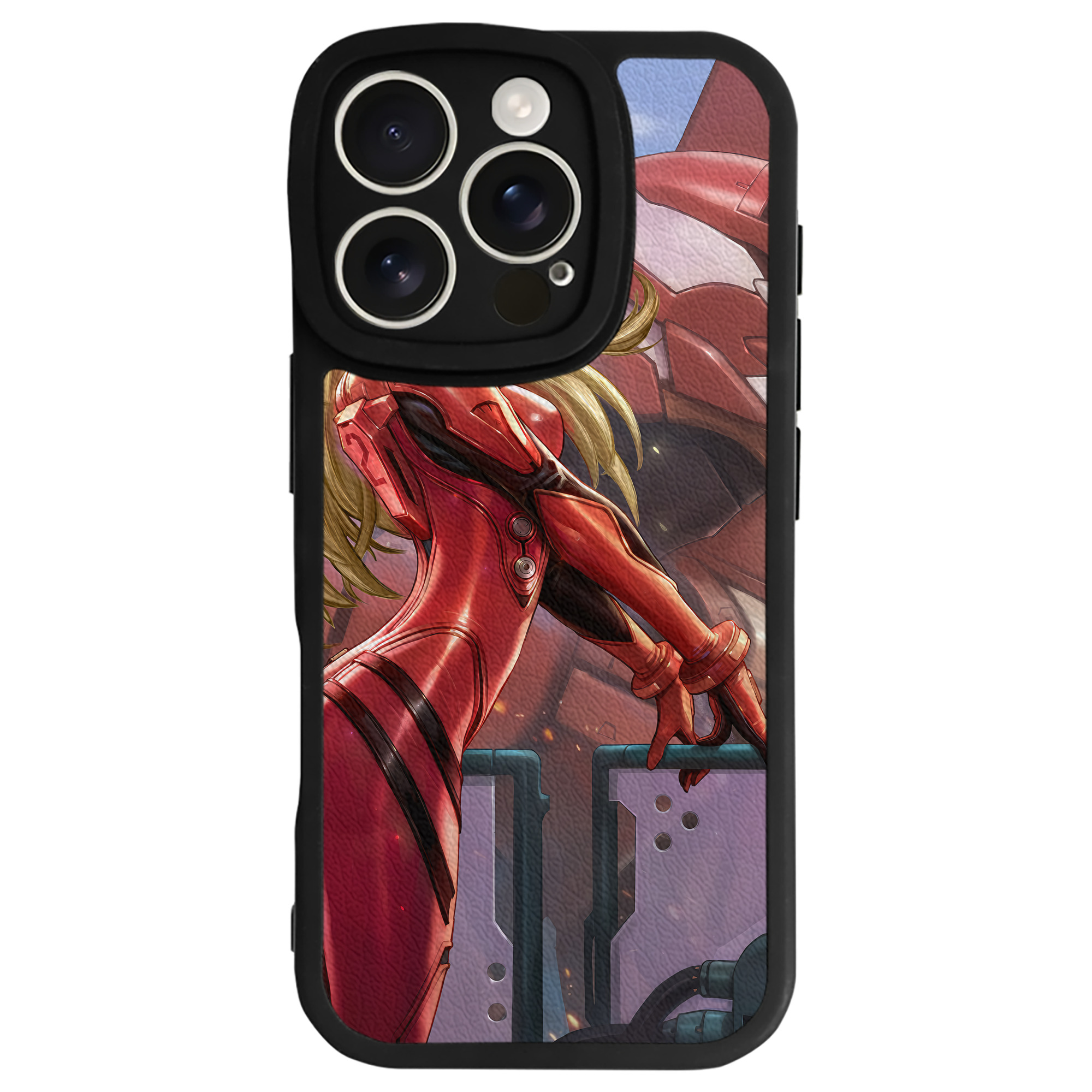 （画像用） EVA 新世紀エヴァンゲリオン 【iPhone 16シリーズ対応】シリコンスマホケース（レザー調） 材質：シリコン
